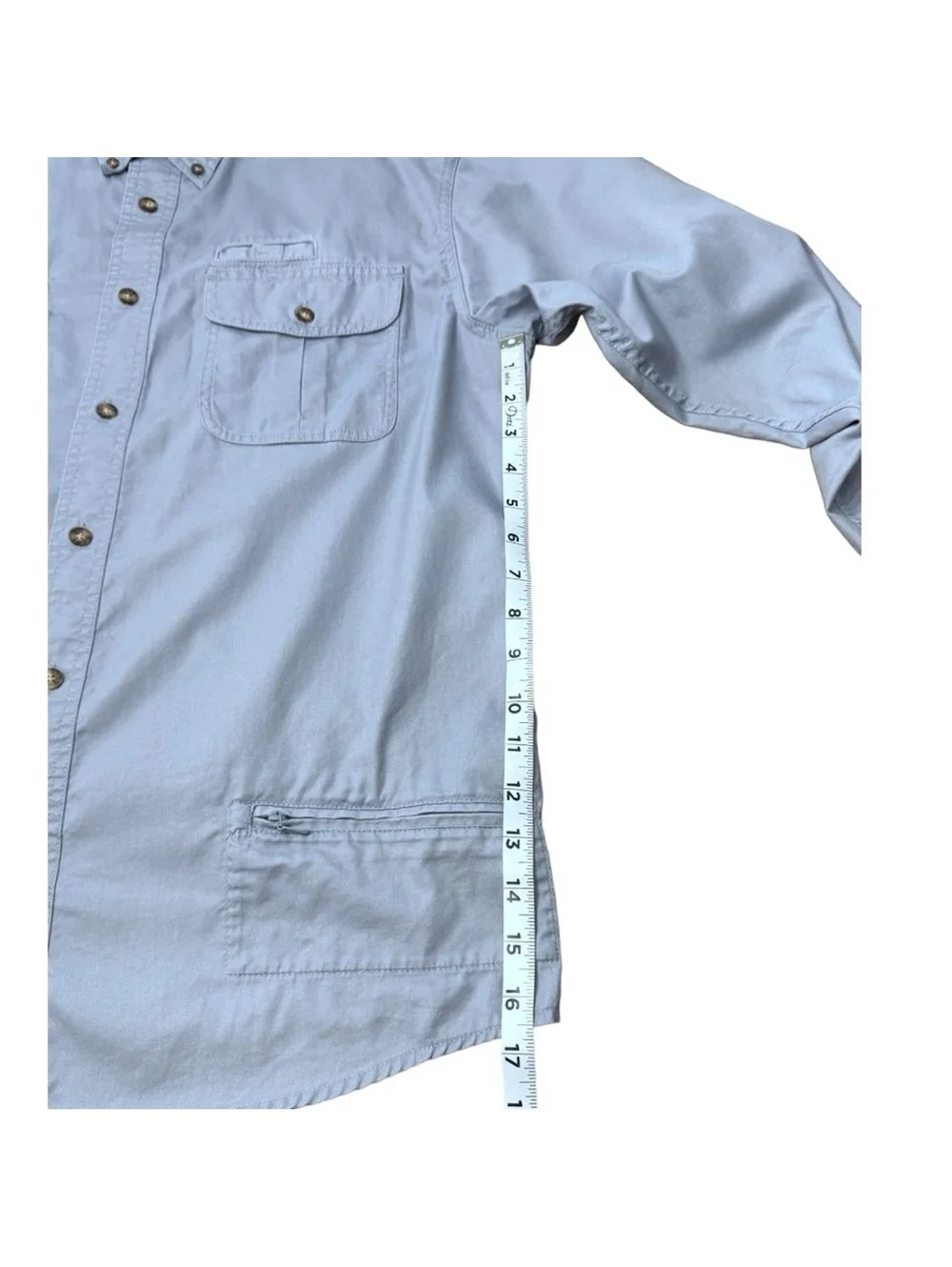 . Cabela’s Legendary Quality Shirt Long Sleeve Button Up Light Blue Men’s Size M